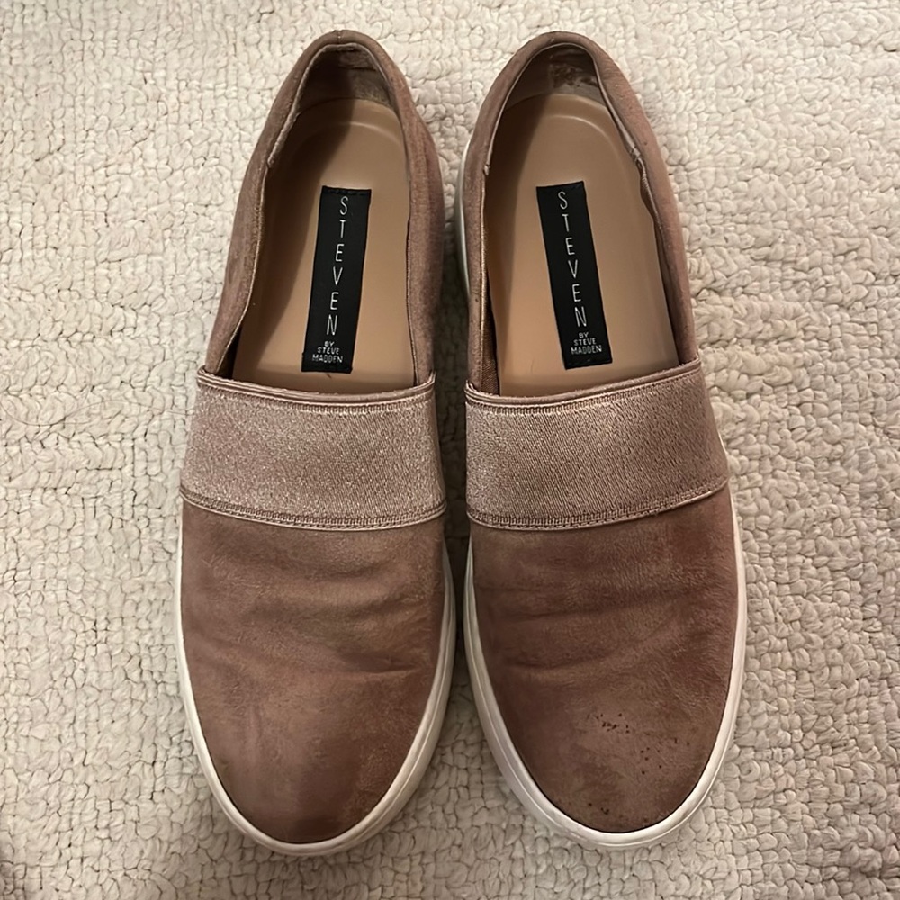 Mauve, Suede Platform Steven By Steve Madden Shoes - image 1